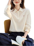 Fongt Temperament With Light And Thin Long-Sleeved Casual Shirts In The Spring Of 2025 New Basic Classic Commuter Shirts To Reduce The Age And Thin