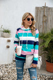 Stripe Hoodie Sweatshirts Autumn Winter Fashion 2020 Long Sleeve Plus Size Casual Loose Ladies Pullovers Pocket Hooded
