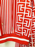 QUALITY Newest 2023 S/S Designer Runway Suit Set Women's Monogram Printed Hooded Sweatshirt Wide Leg Pants Set Two
