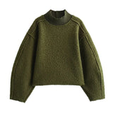 Fongt Women's Autumn And Winter New Fashion Trend Of Beadskin, Loose Edgy Short Jacket
