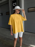 Fongt Cotton Collar Solid Color T-Shirt Girl 2025 Spring And Summer New Hot Cotton Short-Sleeved Top