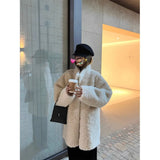Fongt Fur Coat Woman 2025 Winter Lamb Fur Fur Coat Coat