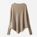 Fongt Plus-Size Sweater Loose Shawl Fashion Bat Shirt Women 2025 Sweater Lazy Top Cover Meat Jacket Tide