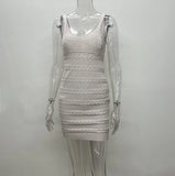 Fongt Summer New Niche Knitted Sling Skirt Sexy Temperament Bag Hip Dress Dress Dress Woman