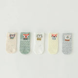 5 Pairs/lot Summer Mesh Socks For Newborns Baby Cute Cartoon Socks For Girls Thin Soft Cotton Boy Child Socks