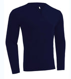 Fongt New Hot Fitness Plus-Size Sports T-Shirt Men's Elastic Comfortable Long-Sleeved Autumn