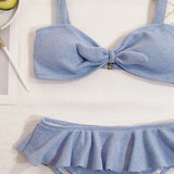 Fongt Single Swimsuit 2023 Flounce Knit Ladies Swimwear Bikini B237-Outfit