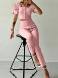 Fongt Summer Fashion Temperament Short-Sleeved Suit Women's Clothing