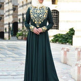 Fongt Spring New Long Dress Leisure Middle East Simple National Style Fashion
