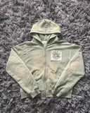Fongt 9OESH Printed Hoodie Short Hoodie 2025 New Hot Zip-Up Open Shirt Jacket