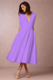 Fongt And Summer 2023 New Sexy Deep V Mid-Sleeve Dress Ebay Long-Term