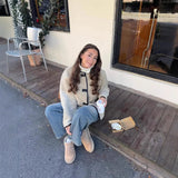 Fongt Women's French-Style Medard Vintage Fur Jacket Coat