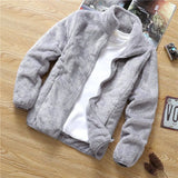 Velvet Thick Coat Men's Spring Winter Korean Version Loose 2022 New Men's Youth Casual Fleece Jacket Male Oversized