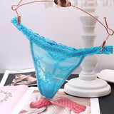 Fongt Trousers Female Lace Sexy Transparent Scarless Temptation Solid Color Trousers Hot Mesh Low-Waisted Tpants