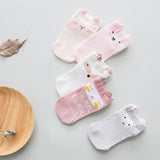 5 Pairs/lot Summer Mesh Socks For Newborns Baby Cute Cartoon Socks For Girls Thin Soft Cotton Boy Child Socks
