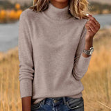 Fongt Sheintemu West Wind Long Sleeve Autumn Winter Turtleneck Sweater Women's Clothing