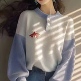 Fongt Bubble Sleeve Sweater Women's 2025 New Gentle Lazy Sensing Embroidered Knitted Dresses