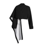 Fongt Personality Suit Jacket Female 2024 Summer New Long Sleeve Short Jacket Advanced Sense Shawl Style Small Suit-Outfit