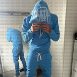 And Winter Fashion Brand Printed Loose Sweaters Y2K Hip Hop Street Pullovers For Men And Women Casual Jackets-Outfit