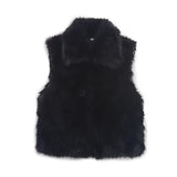 Fongt Women's Dress 2025 New Street Fashion Fur One Vest