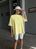 Fongt Cotton Collar Solid Color T-Shirt Girl 2025 Spring And Summer New Hot Cotton Short-Sleeved Top