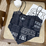 Women's Camisole Newspaper Print Irregular Versatile Tank Tops-Outfit