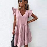 Casual Slim Thin Party O Neck Dot