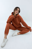 Fongt And Winter Women's Casual Fashion Thick Long-Sleeved Trousers Two Sets