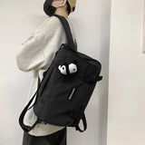 Capacity Multifunctional Men Backpack Laptop 15.6 Solid Crossbody Bags High School Travel Bag Teen College Student