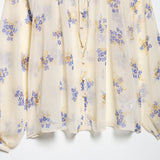 Fongt Homemade New Women's Classic Flower Printed Transparent Shirt 2587/056/330