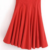 Fongt New Women's Collection Wave Wide Swing Mini Sleeveless Dress