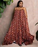 Dresses For Women 2021 Summer Sleeveless New Africa Clothes Dashiki Patchwork Ankara Bazin Traditional Robe Maxi