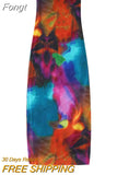 Tie-dye Print Mesh Midi Dress Robe Women Elegant Evening Party Bodycon Dress Fashion Off The Shoulder Boho Beach