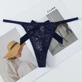 Lace Sexy Thong Women's Back Hot Bow Bikini Low-Waisted Breathable