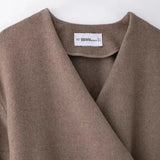 Fongt Homemade New Women's Classic Fashion With Belt Soft Coat 1255837
