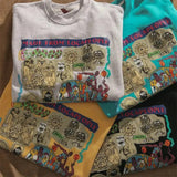 Green Funny Comics Hip Hop Sweatshirts Vintage Streetwear Graphic Hoodies O-neck Pullovers Goth Punk Style Teens Clothes-Outfit