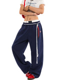 Fongt New Fall 2024 Straight Hip-Hop Wide-Leg Pants For Men And Women-Outfit