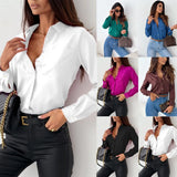 Autumn Simple Solid Color And Shirt