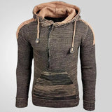 Fongt Men's Autumn/Winter Sweater Hooded Knitting Knitting Shirts