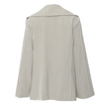 Fongt New Navy Tie Rope Belts Loose-Fitting Version Of The Suit Coat Blouse Woman 1776