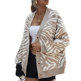 Fongt Of Women's Autumn And Winter Animal Knitted Jersey Sweater Jacket