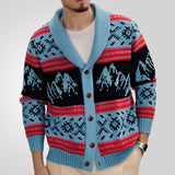 Fongt Men's Vintage Jacket Outdoor Winter Thick Rhisey Sweater