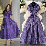 Fongt Exquisite Dress Dress Women 2025 Summer Straps To Cover Short-Sleeved Grand Dress