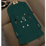 Fongt Fried Street Blaze Jacket Women's Long 2025 Spring And Autumn New Temperament British Wind Single Buckle Wind Wind Wind Wind Buckle Wind