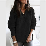 Attractive Women's Zipper Pullover Long-sleeved