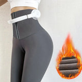 Leggings Women High Waist Legging Push Up Warm Pants Winter Black Sports Leggins