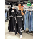 Fongt Fake Two-Piece Printed Long Dress