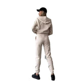 Fongt Autumn And Winter Plus Velvet Long-Sleeved Hooded Long-Sleeved Lady's Trousers Set