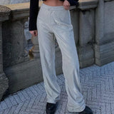 Turn-down Collar Sequins Women Blazer Sets Silver Long Sleeve Tops Casual Pants Women Spring Loose Fashion