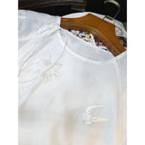 Chinese-Style Round-Collar Embroidered Shirt Women's Autumn 2023 New Fashionable Casual National Style Dress Trend-Outfit